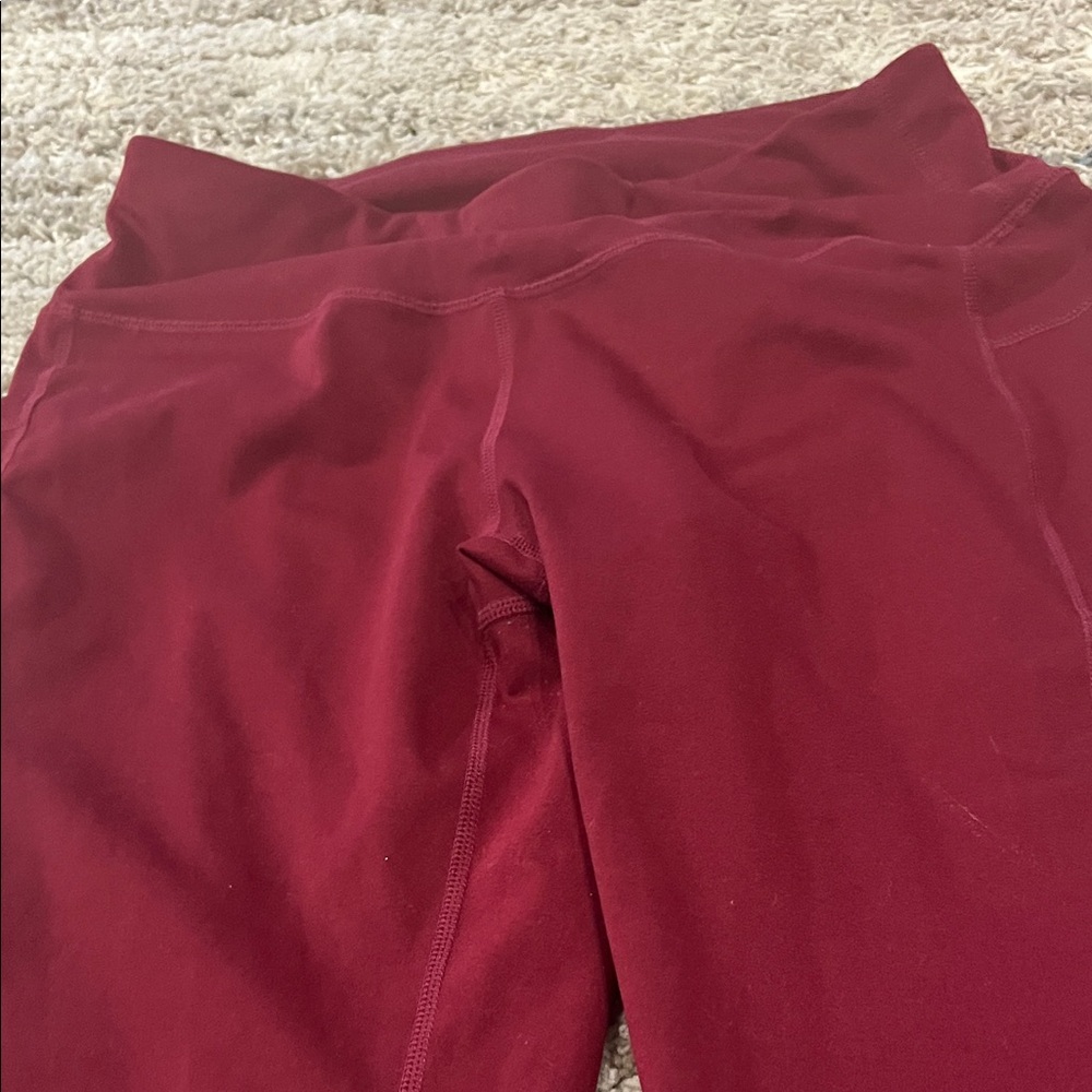 Layer 8 Women's Deep Red Leggings